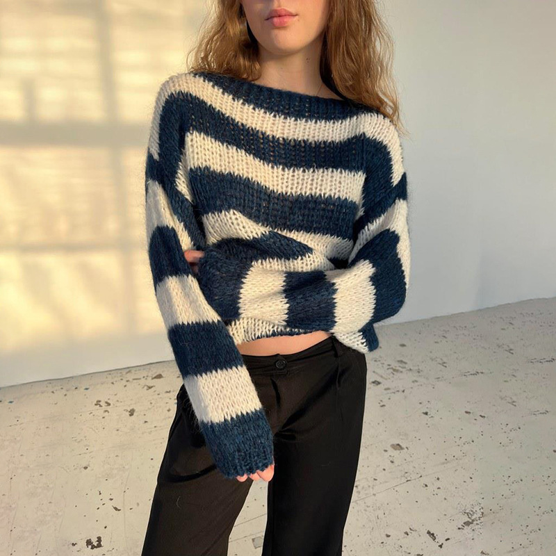 Rosea Striped Knit Sweater