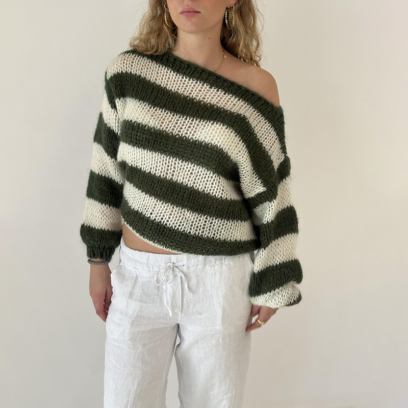 Rosea Striped Knit Sweater