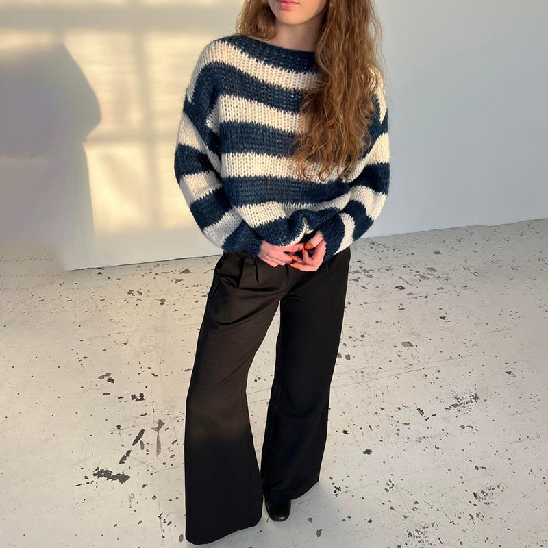 Rosea Striped Knit Sweater