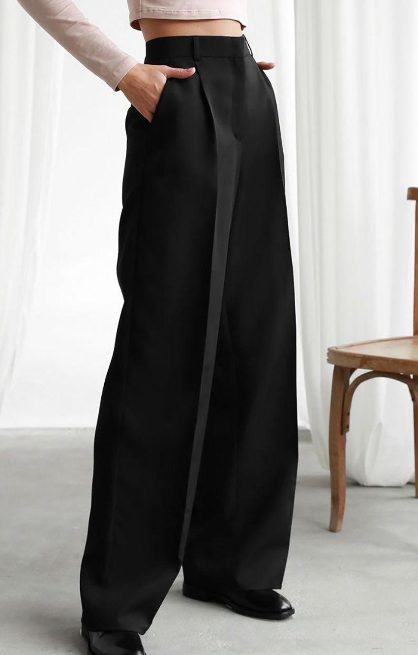 Rosea High Waist Wide Leg Trousers