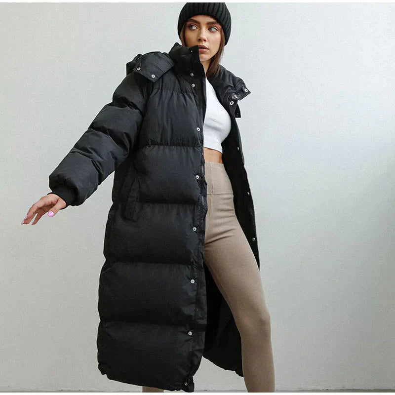 Rosea Long Hooded Winter Coat