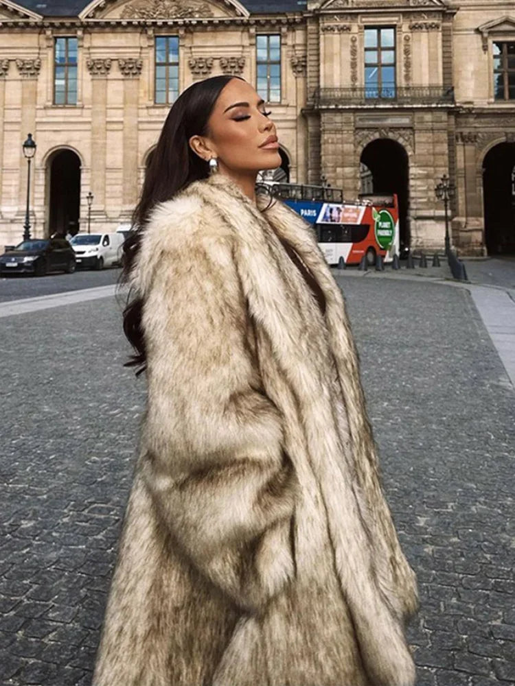 Rosea Luxe Faux Fur Coat