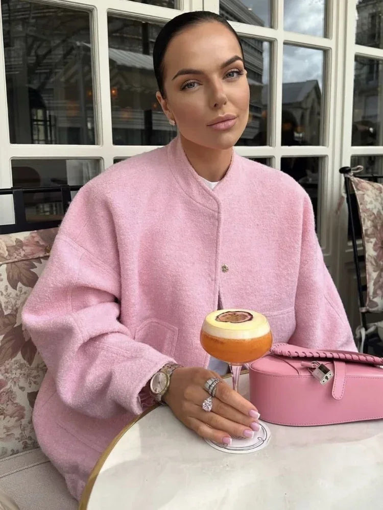 Rosea Oversized Bomber Jacket