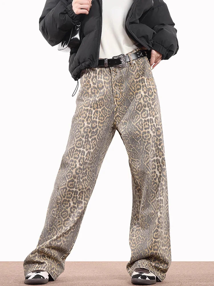 Rosea Leopard Print Jeans