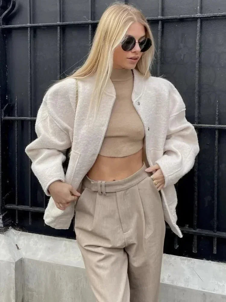 Rosea Oversized Bomber Jacket