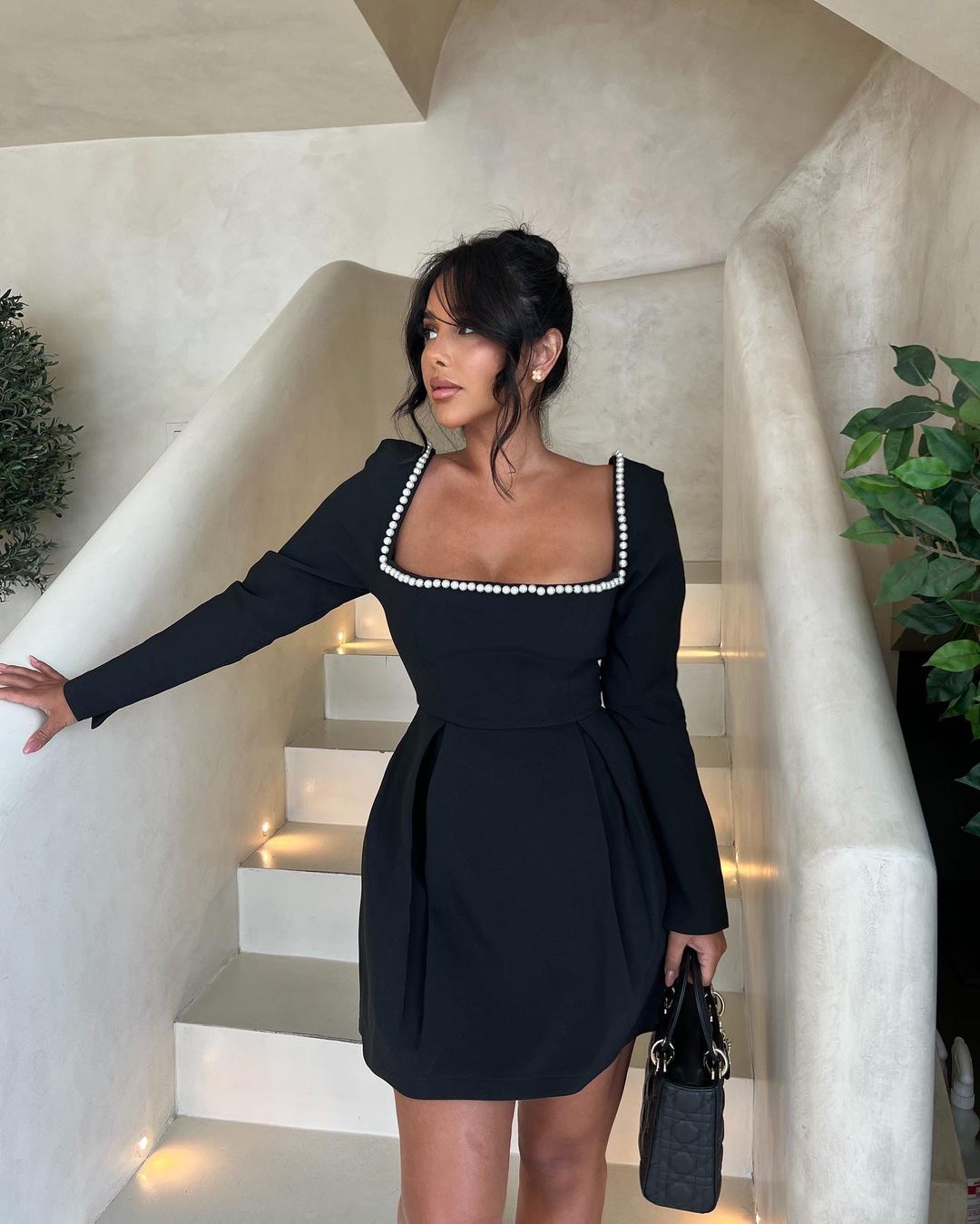 Rosea Sophisticated Pearl Dress