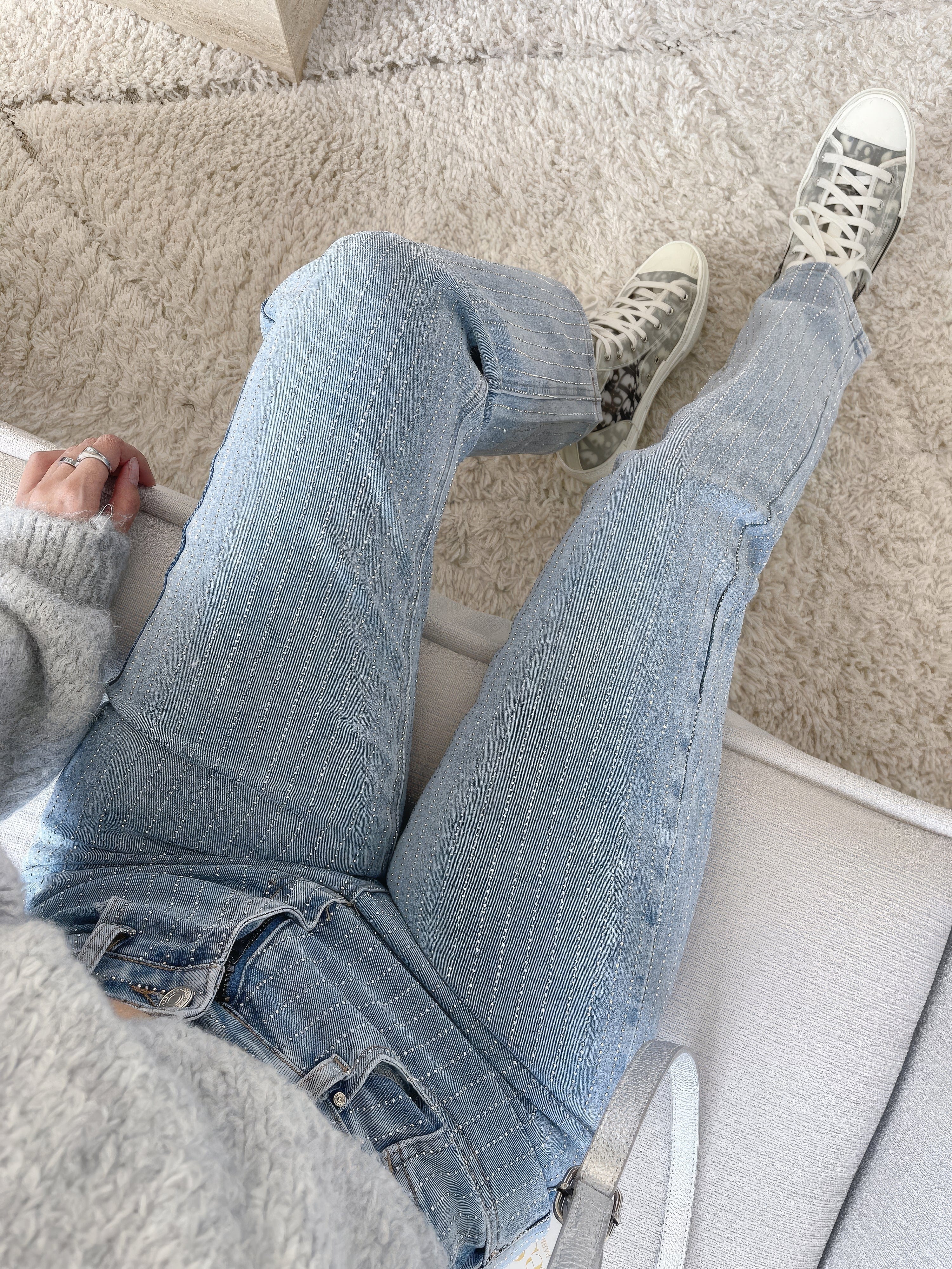 Rosea Glitter Denim Jeans